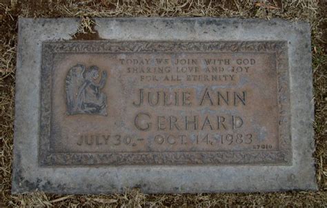 About Julie Ann Gerhard: A Brief Biography