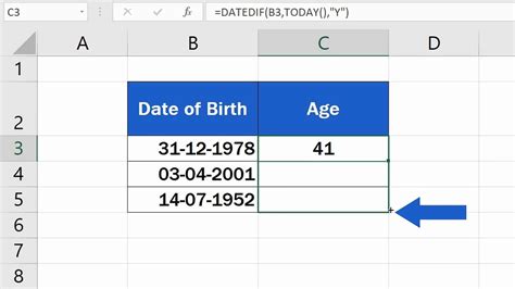 Age and Birthdate