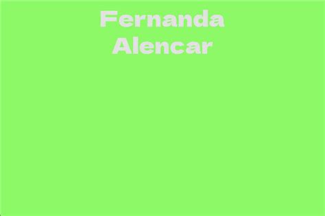 Analyzing Fernanda Alencar's Wealth and Financial Success