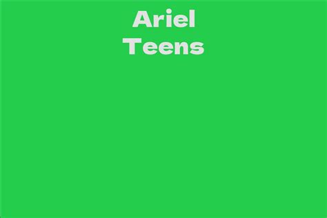 Ariel Teens's Net Worth: An Insight