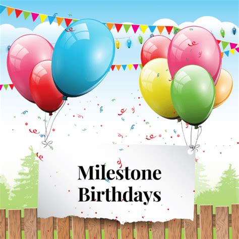Celebrating Milestones and Birthdays