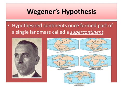 Controversy Surrounding Wegener's Hypothesis