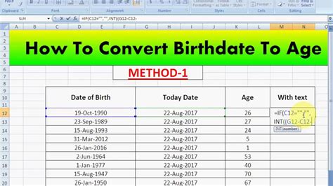 Date of Birth and Age