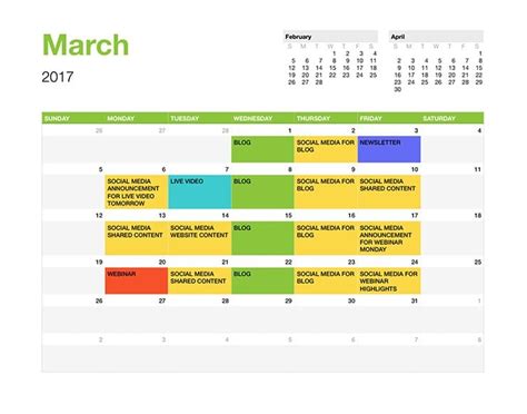 Developing a Calendar for Creating Engaging Content on Popular Online Platforms