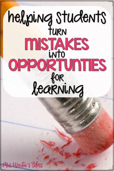 Embracing Mistakes: Turning Errors into Opportunities for Learning