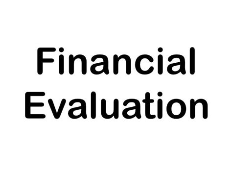 Financial Evaluation of Alena Chayness