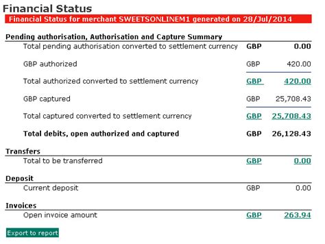 Financial Status & Additional Details