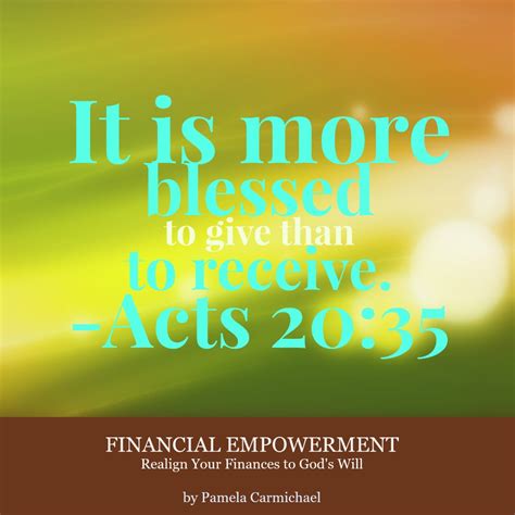 Financial Success and Acts of Giving
