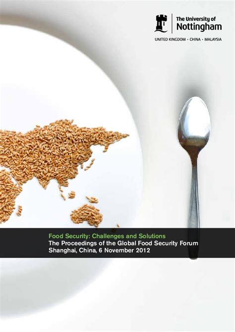 Food Security Challenges and Potential Solutions