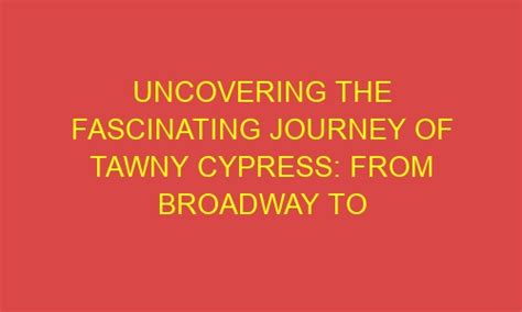 From Broadway to Hollywood: Cynthia's Journey to Stardom