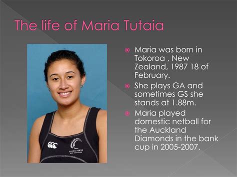 Maria Tutaia - Life Journey