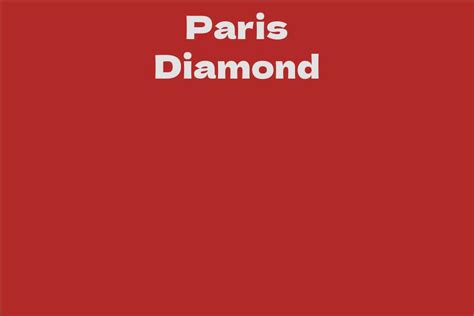 Paris Diamond: Biography and Early Life