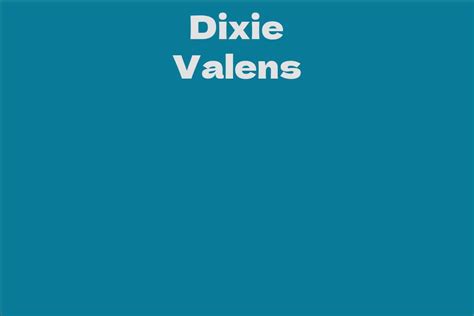 The Melodious Career of Dixie Valens: An Aspiring Star in the Music Industry