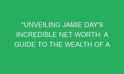 Unveiling Jamie Ray's Impressive Wealth and Financial Achievements