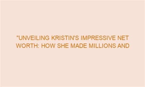 Unveiling Kristin Novak's Remarkable Professional Journey
